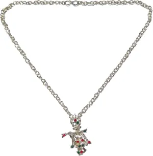 Spiritual Radha Krishna Religious Temple Radha Krishna Hindu God Jewelry Locket with Chain Pendant Necklace for Men Women