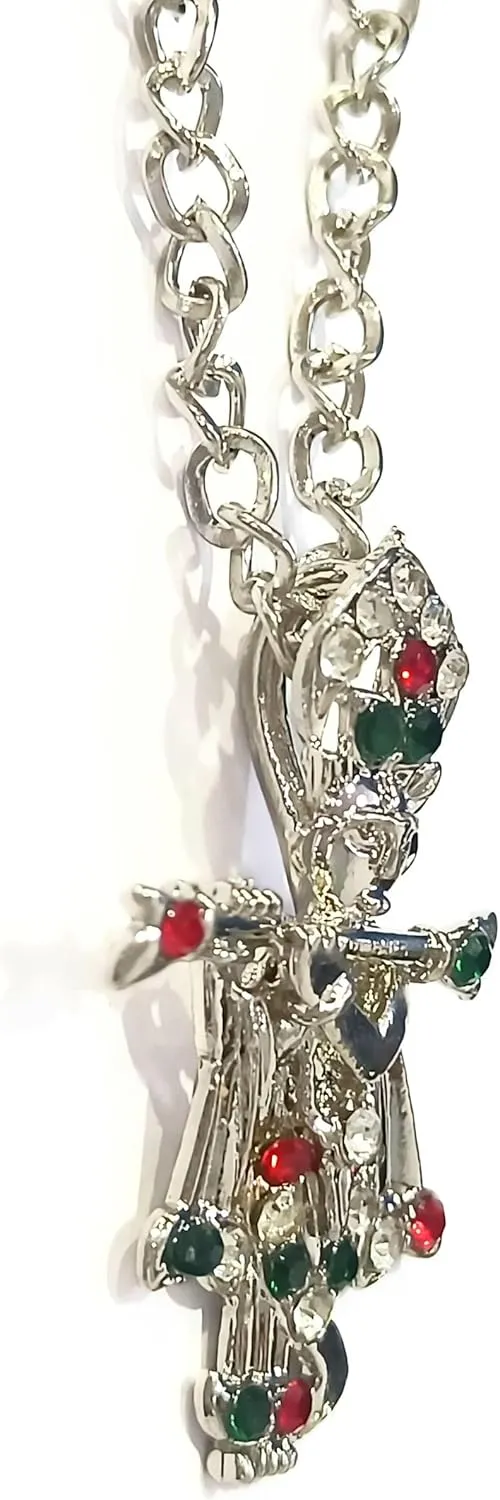 Spiritual Radha Krishna Religious Temple Radha Krishna Hindu God Jewelry Locket with Chain Pendant Necklace for Men Women