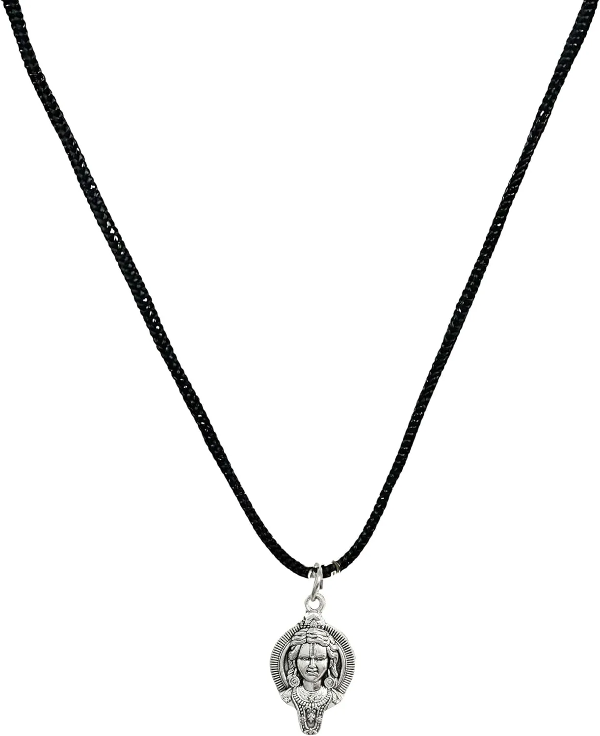 Spiritual Ram Religious Temple Ram Hindu God Jewelry Locket with Chain Pendant Necklace for Men Women
