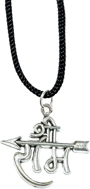 Spiritual Ram Religious Temple Ram Hindu God Jewelry Locket with Chain Pendant Necklace for Men Women