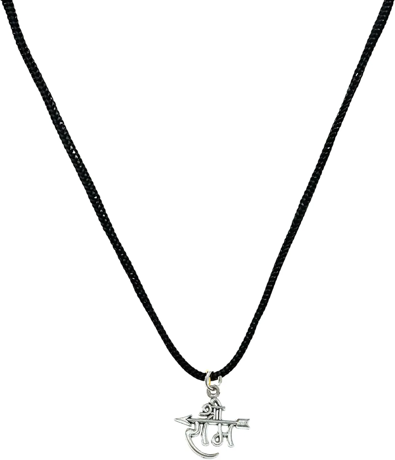 Spiritual Ram Religious Temple Ram Hindu God Jewelry Locket with Chain Pendant Necklace for Men Women