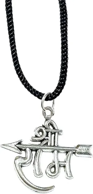 Spiritual Ram Religious Temple Ram Hindu God Jewelry Locket with Chain Pendant Necklace for Men Women