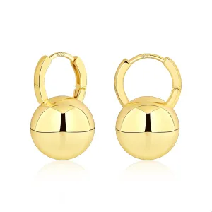 Sterling Silver Drop Ball Earrings for Women Girls Leverback Dangle Drop Earrings Fashion Hypoallergenic Jewelry