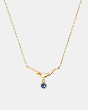 STERLING SILVER NECKLACE IN SAPPHIRE