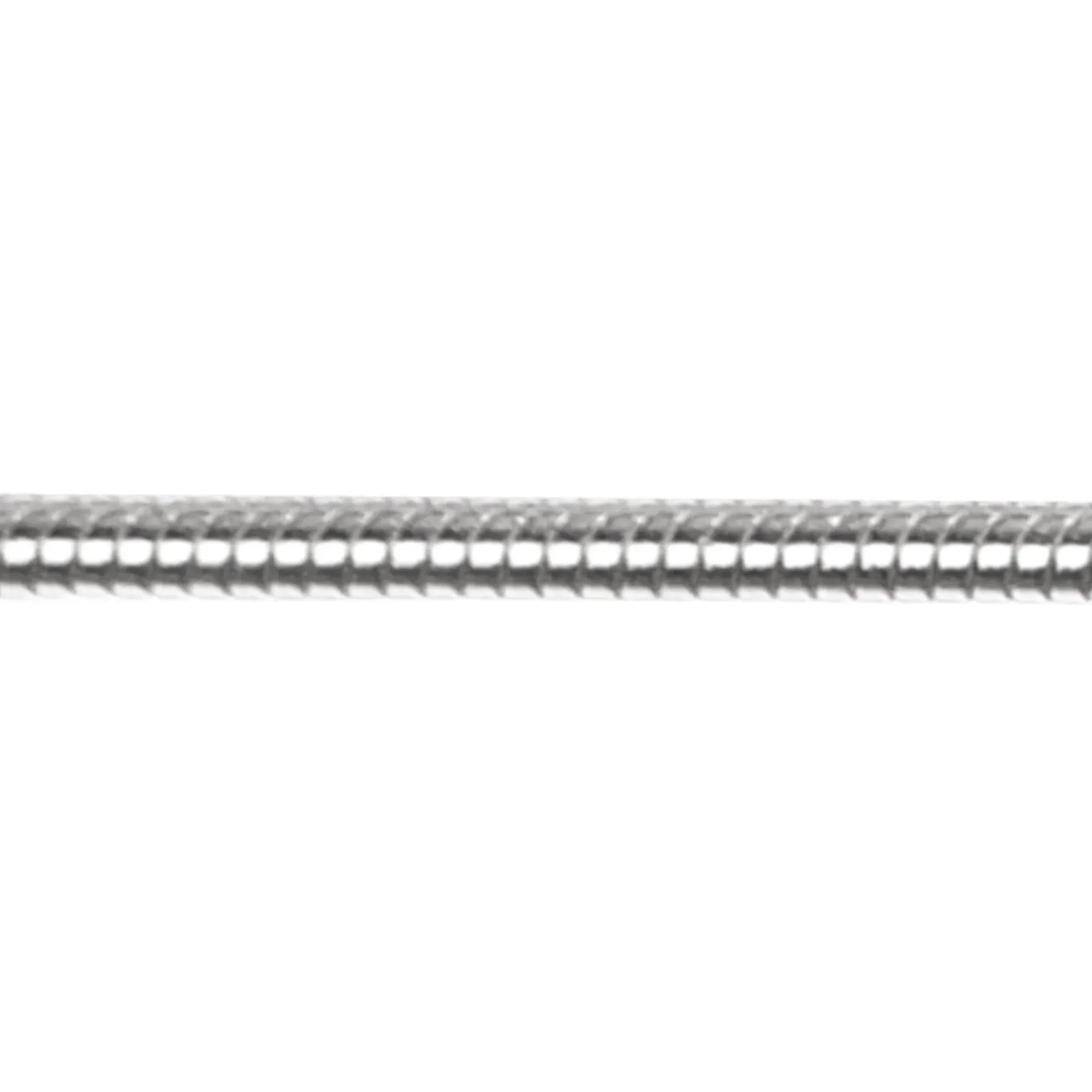 Sterling silver snake anklet or bracelet for large wrist, Heart - Purple haze