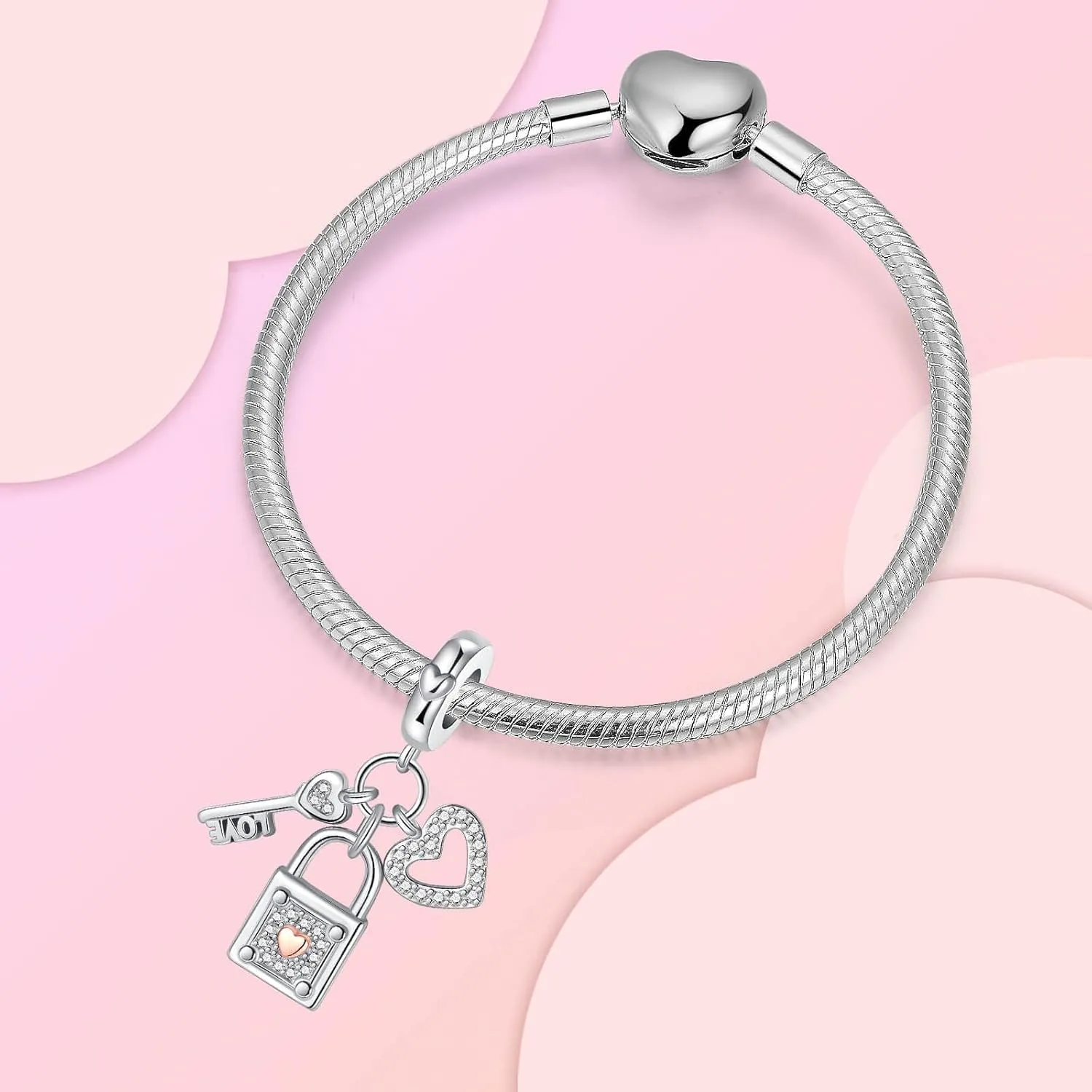 Sun Star Moon Elephant Sunflower Charm for Bracelet Necklace 925 Sterling Silver Love Heart Charms Happy Birthday Charms for Women Jewelry Gift