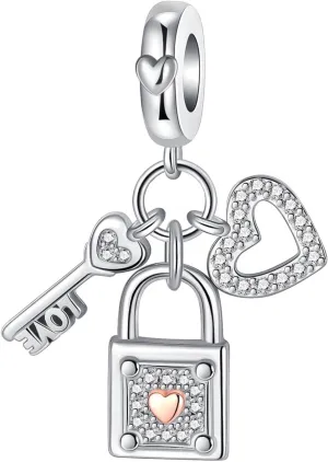 Sun Star Moon Elephant Sunflower Charm for Bracelet Necklace 925 Sterling Silver Love Heart Charms Happy Birthday Charms for Women Jewelry Gift
