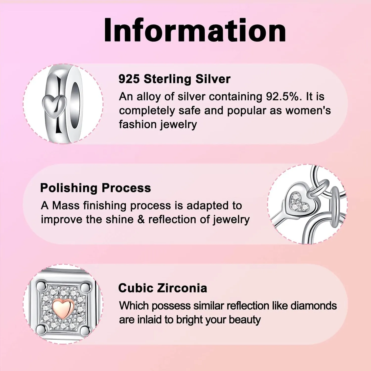 Sun Star Moon Elephant Sunflower Charm for Bracelet Necklace 925 Sterling Silver Love Heart Charms Happy Birthday Charms for Women Jewelry Gift