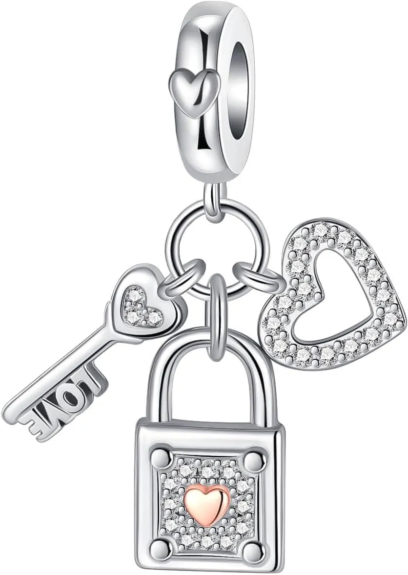 Sun Star Moon Elephant Sunflower Charm for Bracelet Necklace 925 Sterling Silver Love Heart Charms Happy Birthday Charms for Women Jewelry Gift