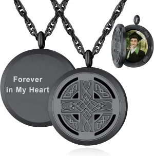 Supcare Locket Necklace That Holds Pictures-Engraved Photo Pendant Custom Jewellery Gifts for Men Women (with Jewellery Gift Box)