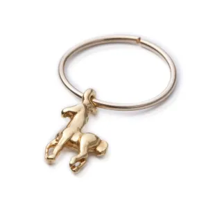 Tiny Charm Cartilage Helix Earring - Handmade 14k Gold Filled Piercing Hoop - Hypoallergenic 8mm Thin 20 gauge Cartilage Piercing Jewelry