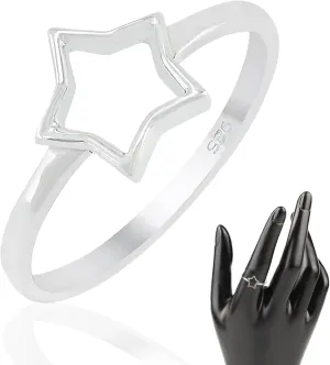 TISHAVI 925 Sterling Silver High Polish Comfort Fit Butterfly Heart Oval Star Pineapple Shapes Infinity Celtic Knot Filigree Style Ring - Classic Gift for Special Occasions