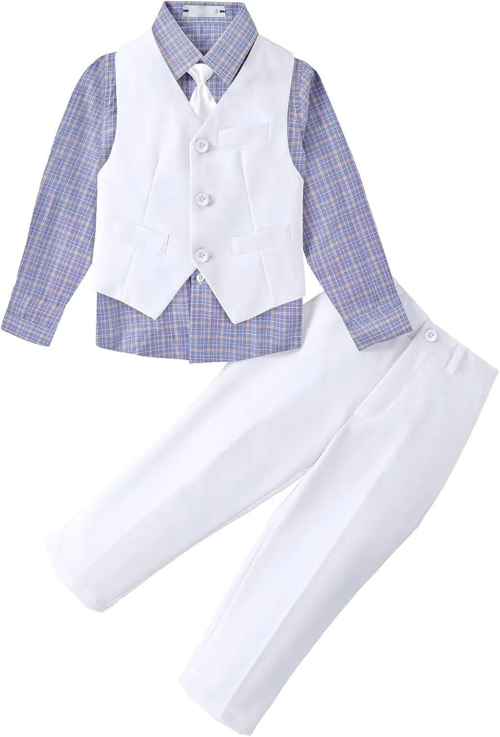 Toddler Suit for Boys Tuxedo Suit Vest and Pants Set Gentleman Outfits Infant Baby Boys Clothes Sets
