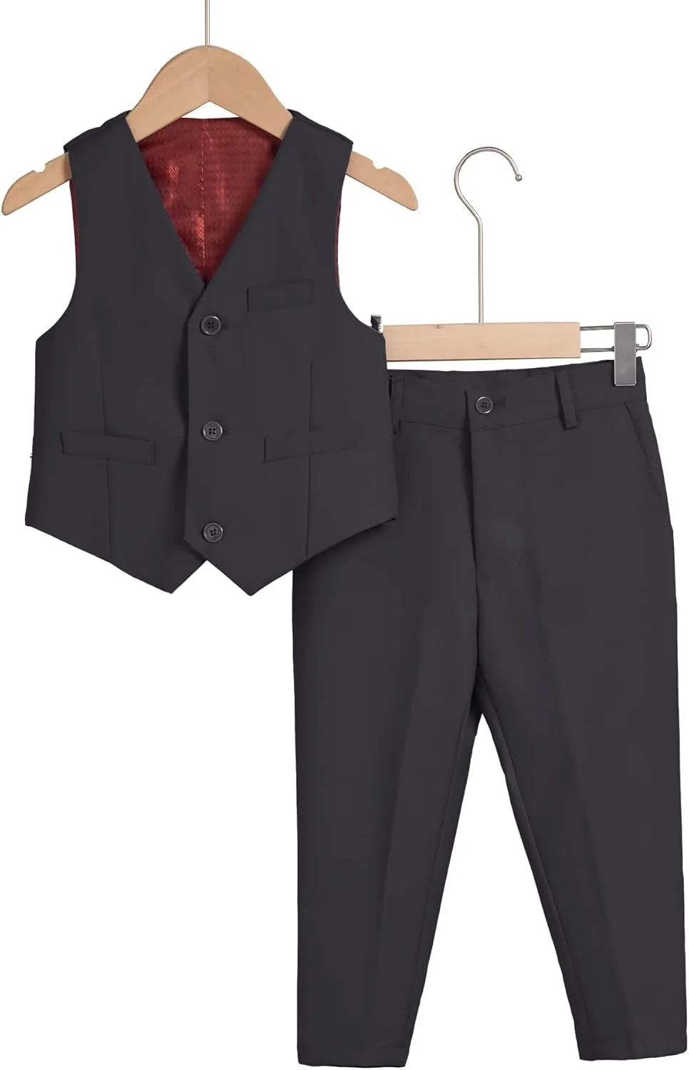Toddler Suit for Boys Tuxedo Suit Vest and Pants Set Gentleman Outfits Infant Baby Boys Clothes Sets