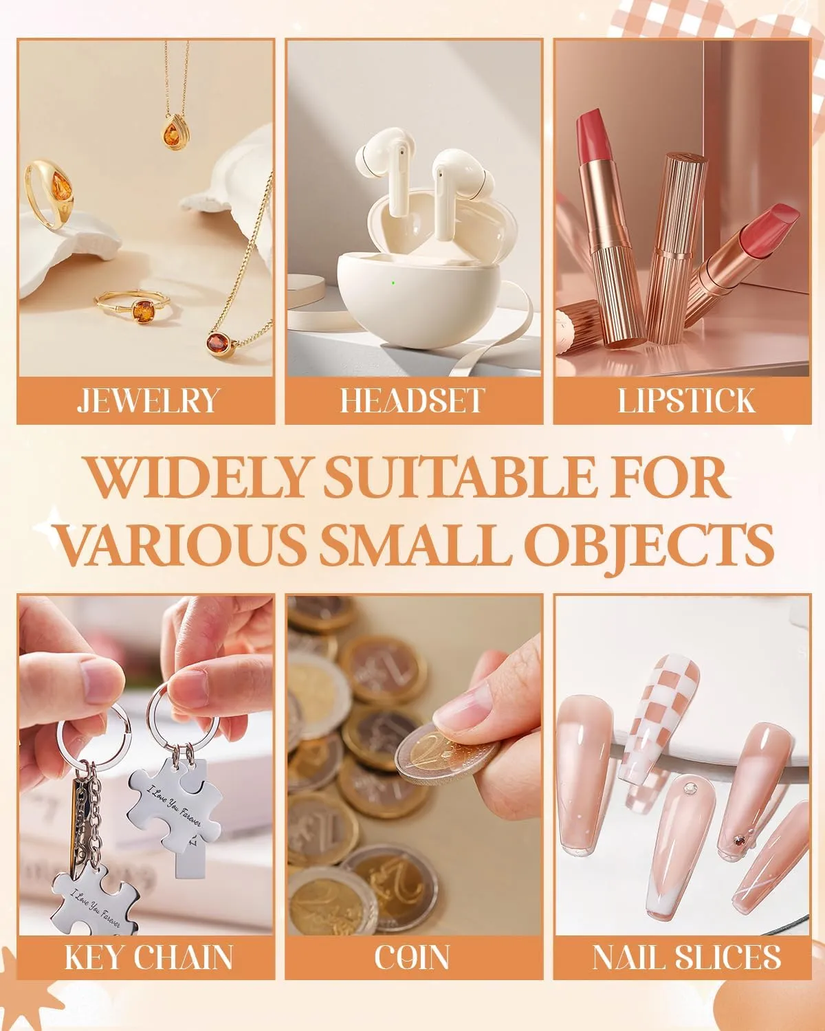 Travel Jewelry Bags,6 Pieces Jewelry Pouch Travel Jewelry Organizer Clear Velvet Zipper Pockets Ring Earrings Necklaces Pouches Small Jewelry Storage Pouch for Women Girls Gifts(Brown)