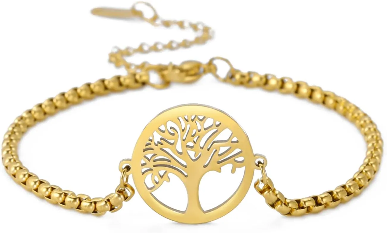 Tree of life Bracelets for Men Women Tree of Life Charm Link bracelet Men Women Protection Amulet Jewelry Gifts for Women