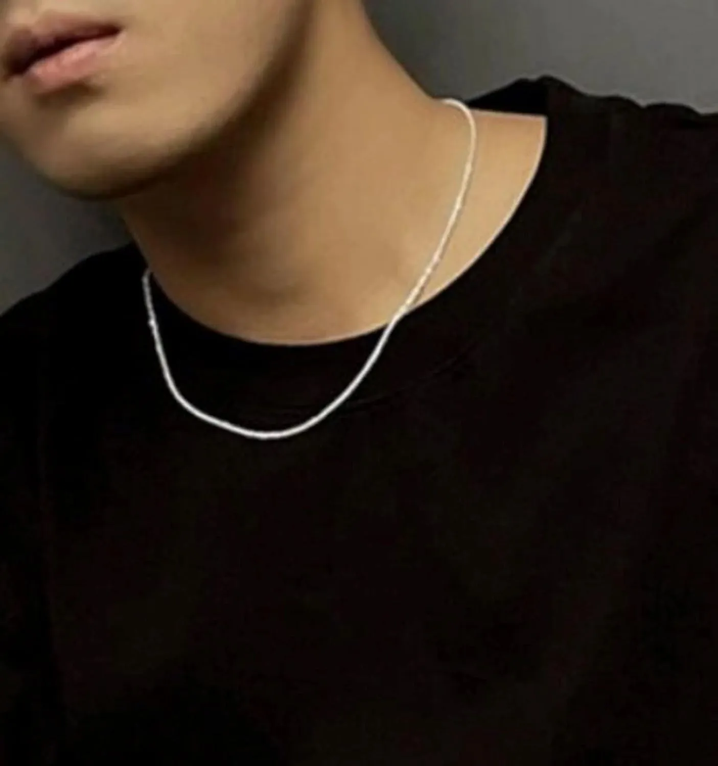 Verona Jewelers Sterling Silver Diamond Cut 2MM Sparkle Chain Necklace Criss cross Necklace- Shiny Necklace Sparkling Chain Sterling Silver Necklace