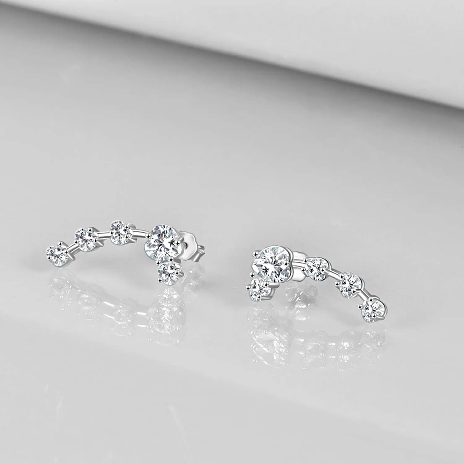 WINNICACA Earrings for Women 925 Sterling Silver Christmas Earrings Dangle Earring Leverback Jewelry Gifts for Women Daughter Sister Mom Best Friends Girlfriend Birthday Gift for Her