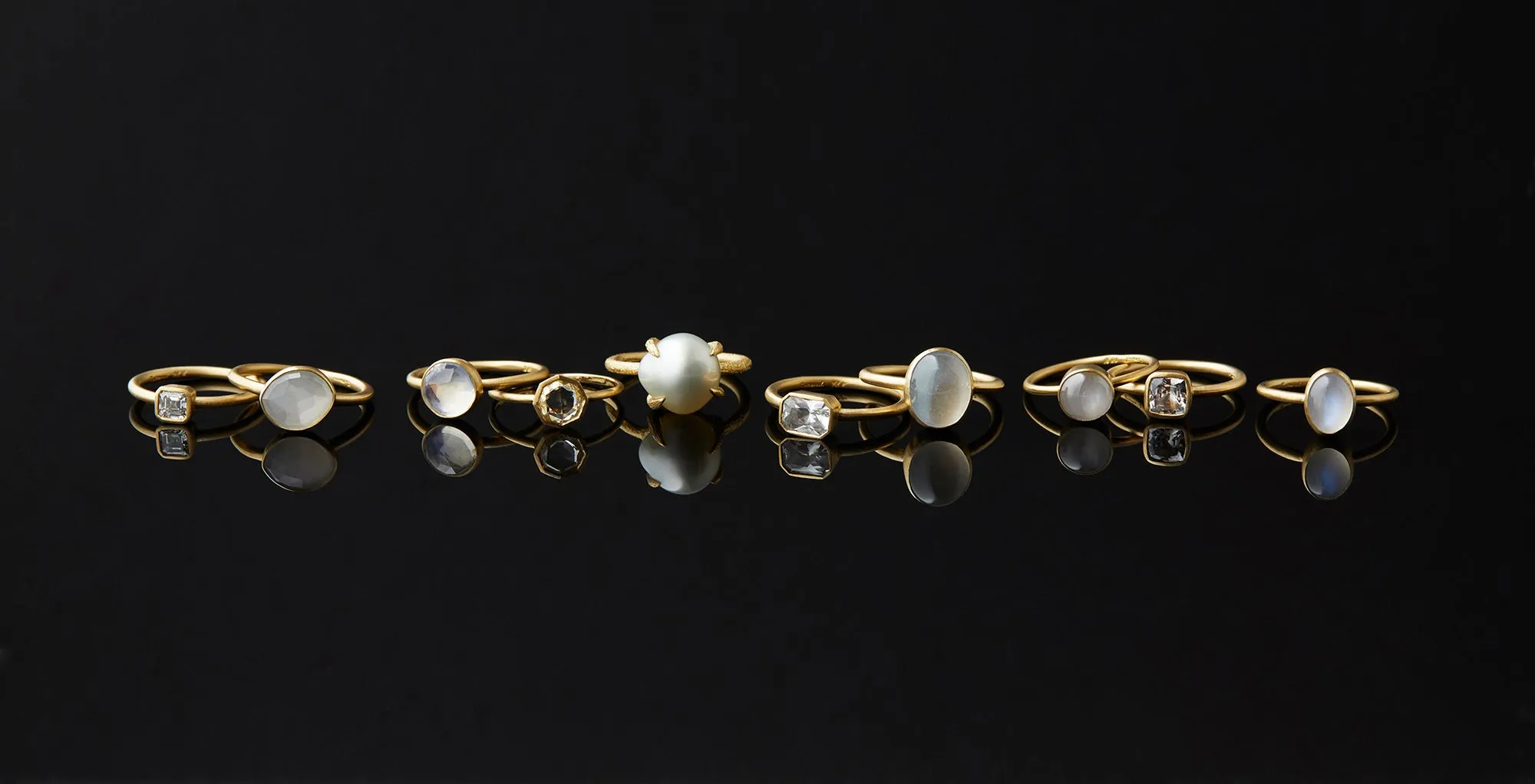 WMR1-OOAK | 1.75 Carat One-of-a-Kind White Moonstone Ring