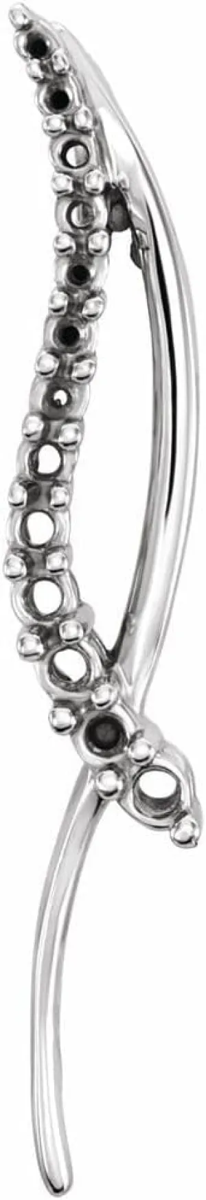 Womens Platinum Round Shape Journey Pendant Fine Jewelry for Women Gifts for Her (Mounting Only, Not All Stones Included)