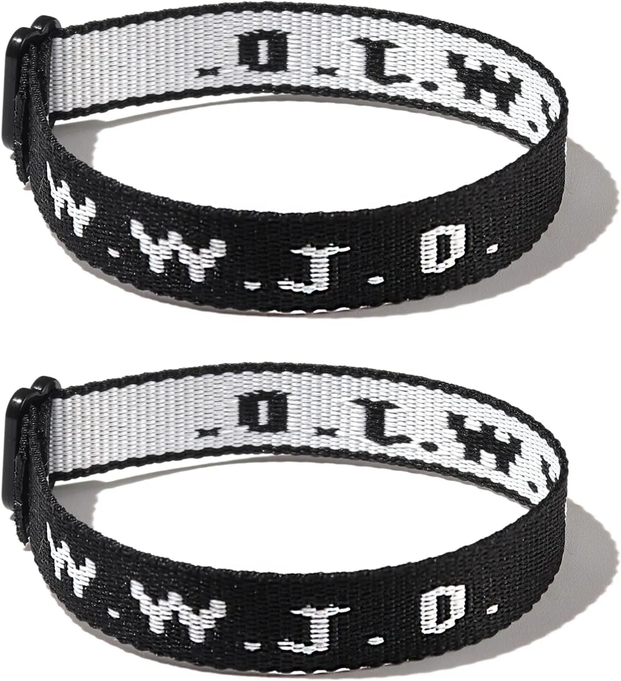 WWJD Rope Woven Adjustable What Would Jesus Do Bracelet Wristbands Bracelet for Women Men Jewelry Colorful Gifts Braied Protection Inspirational Bracelets Couple Friendship
