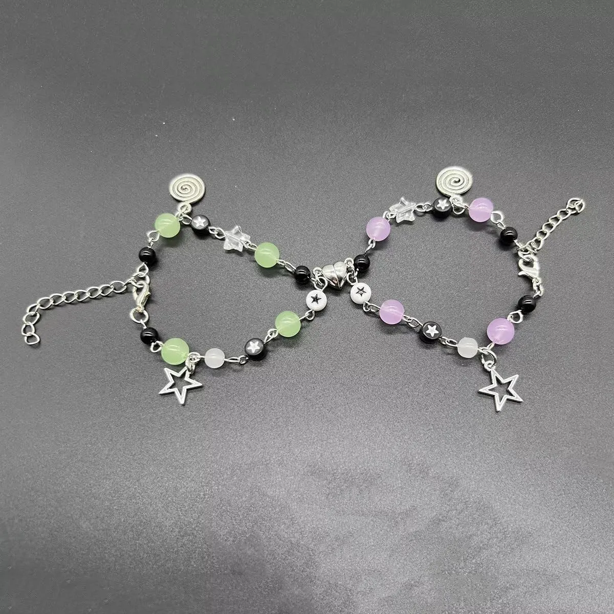 Y2k Matching Bracelet Moon Star Shell Flower Bracelets for Women Summer Beach Friendship Bff Jewelry
